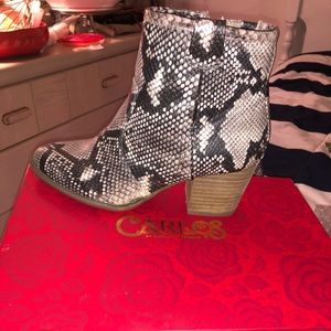 Snake skin Booties